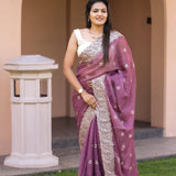 Pure Soft Simmer Silk Saree