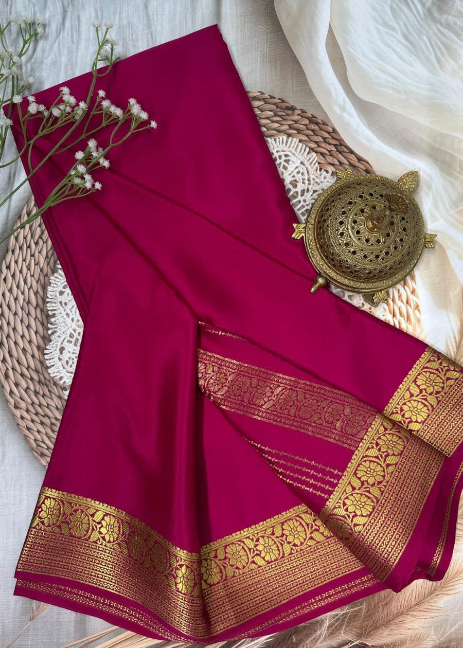 Beautiful Mysore Zari Silk Saree