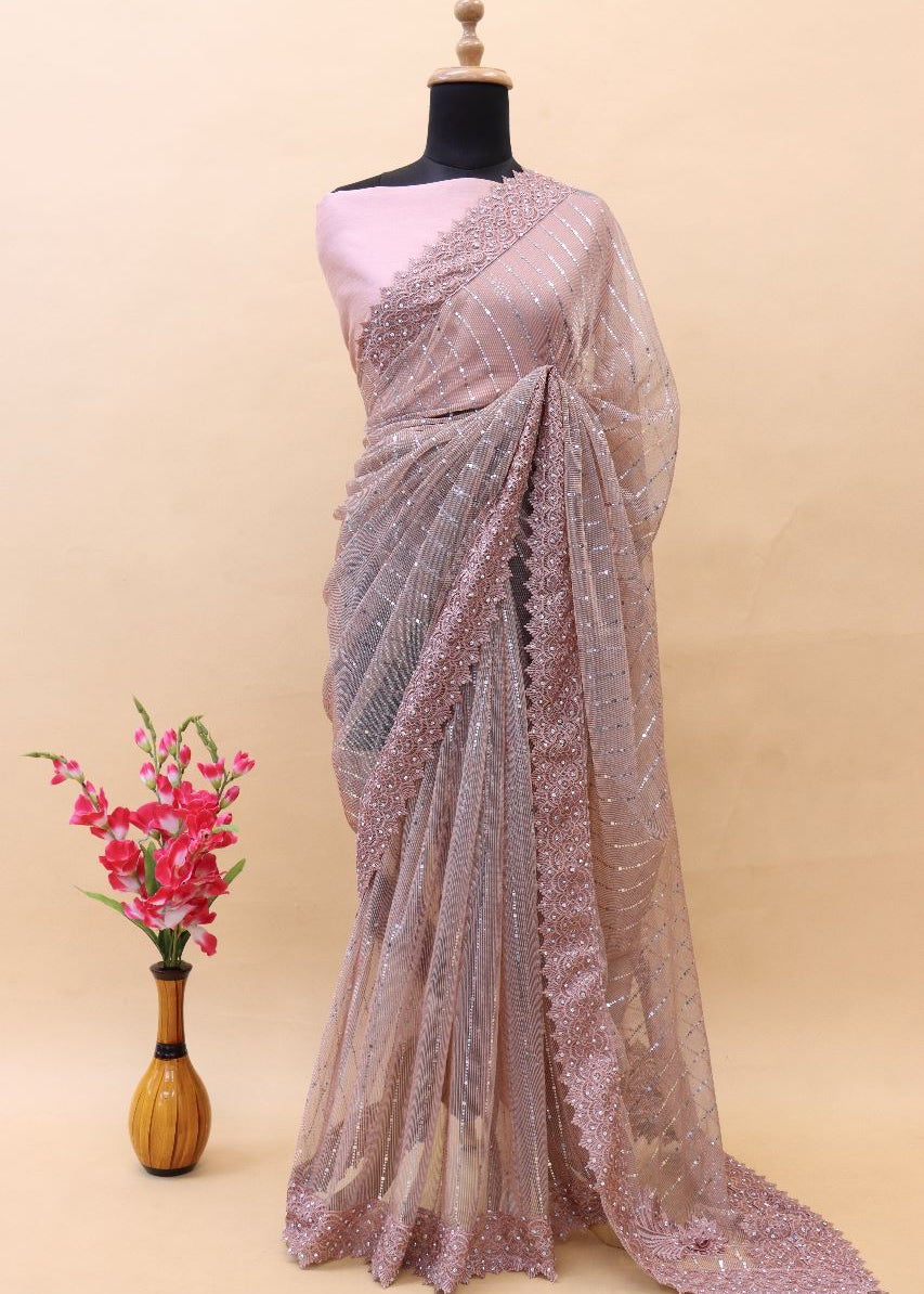 Beautifull Heavy Embroidered Saree