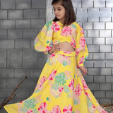 Kids Flower Printed Lehenga Choli