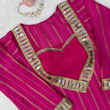 Exclusive Pink Real Mirror Suit