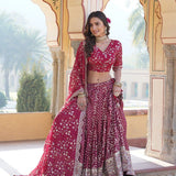 Pure Viscos Jacquard Lehenga