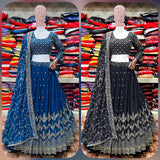 New Black Coloured Lehengha Choli