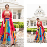 Beautifull Multy Color Silk Lehenga