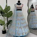 Butterfly Elegance Net Lehenga Choli