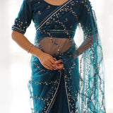 Beautifull Butterfly Net Saree