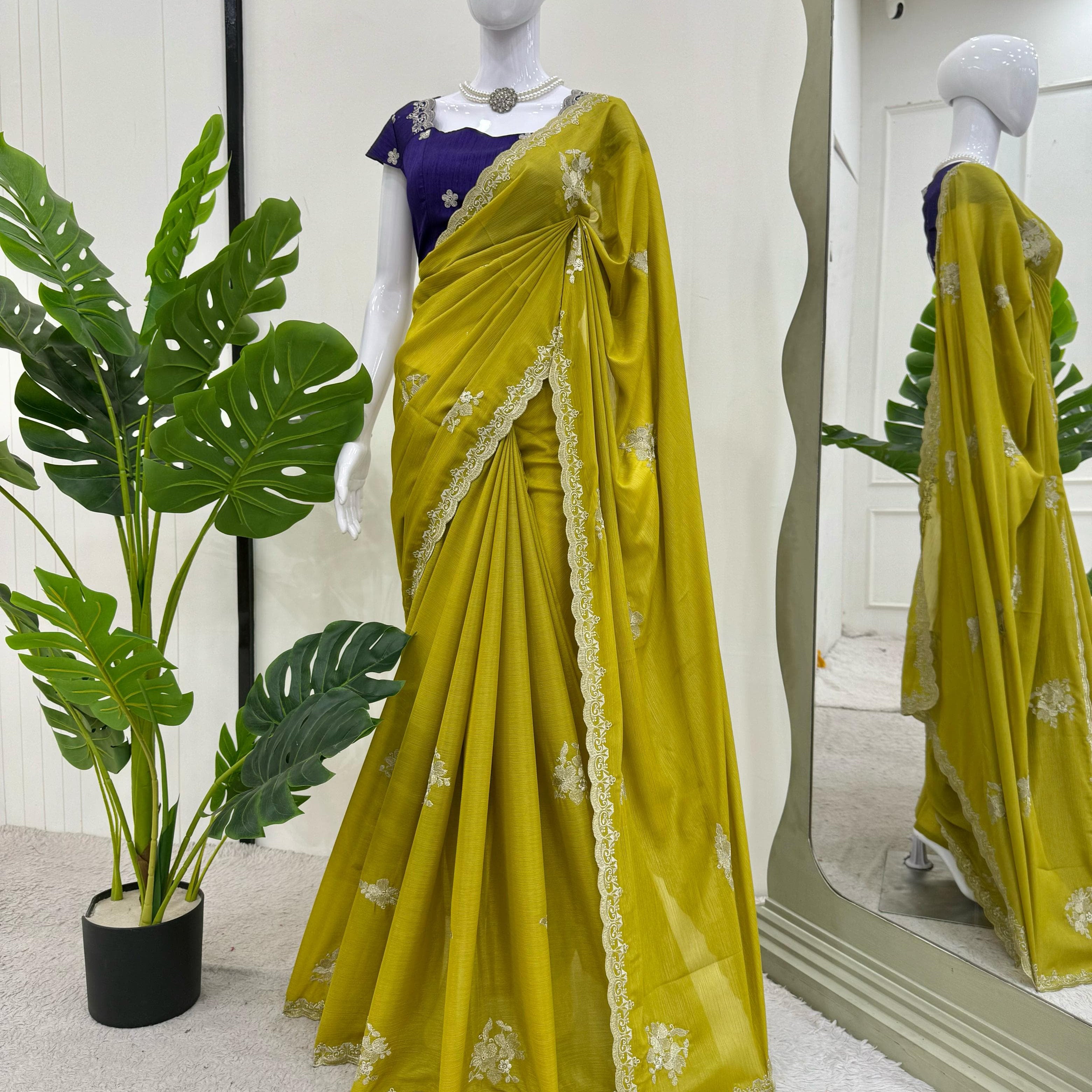 Tesla Chiffon Designer Saree
