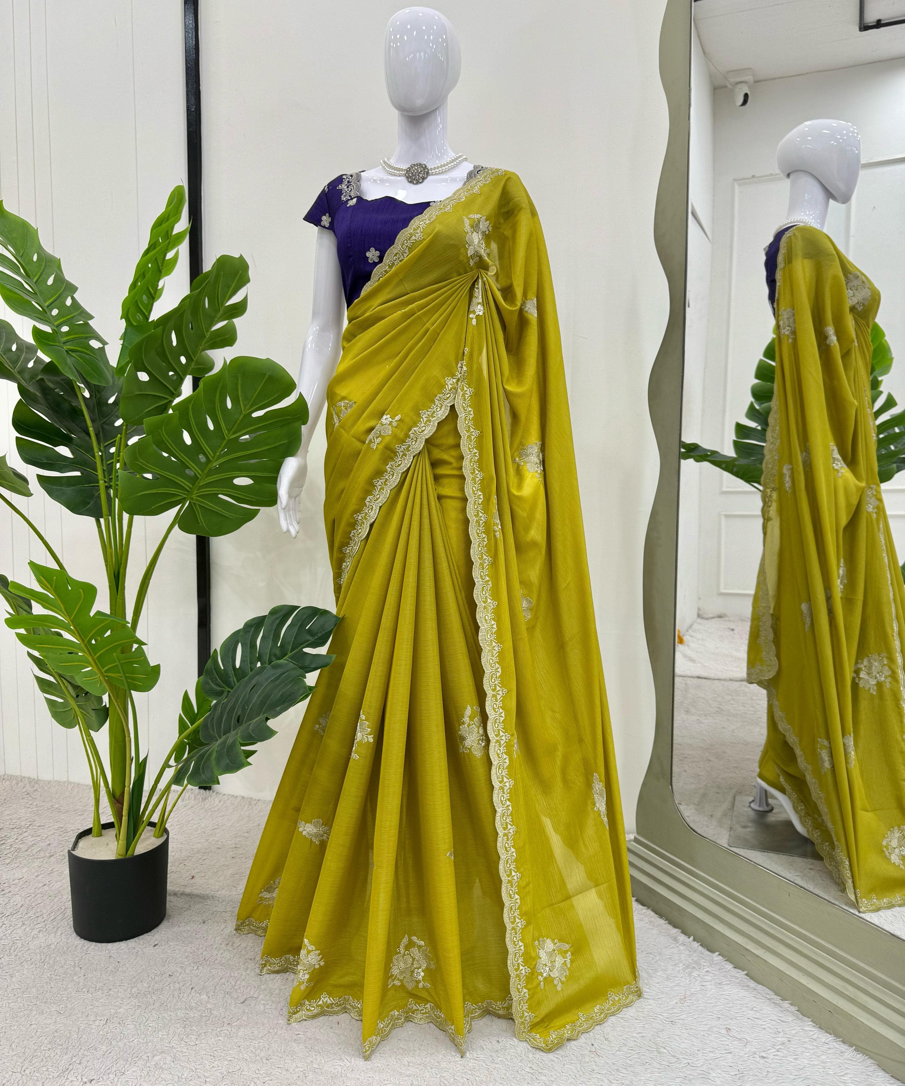 Tesla Chiffon Designer Saree