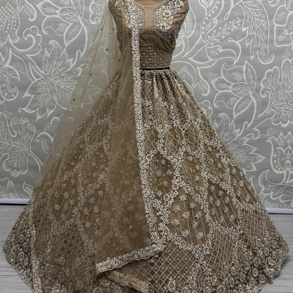Classy Bridal Net Lehenga Choli