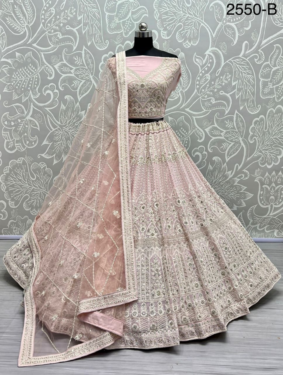 Georgette Heavy Bridal Lahenga