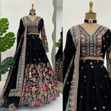 Heavy Boutique Black Lehenga Choli