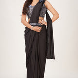 IMPORTED FABRIC WITH  SPARKLE BONDING SAREES