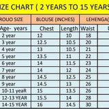 Designer Kids Chinon Silk Lehenga