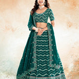 Jade Green Sequence Work Lehenga