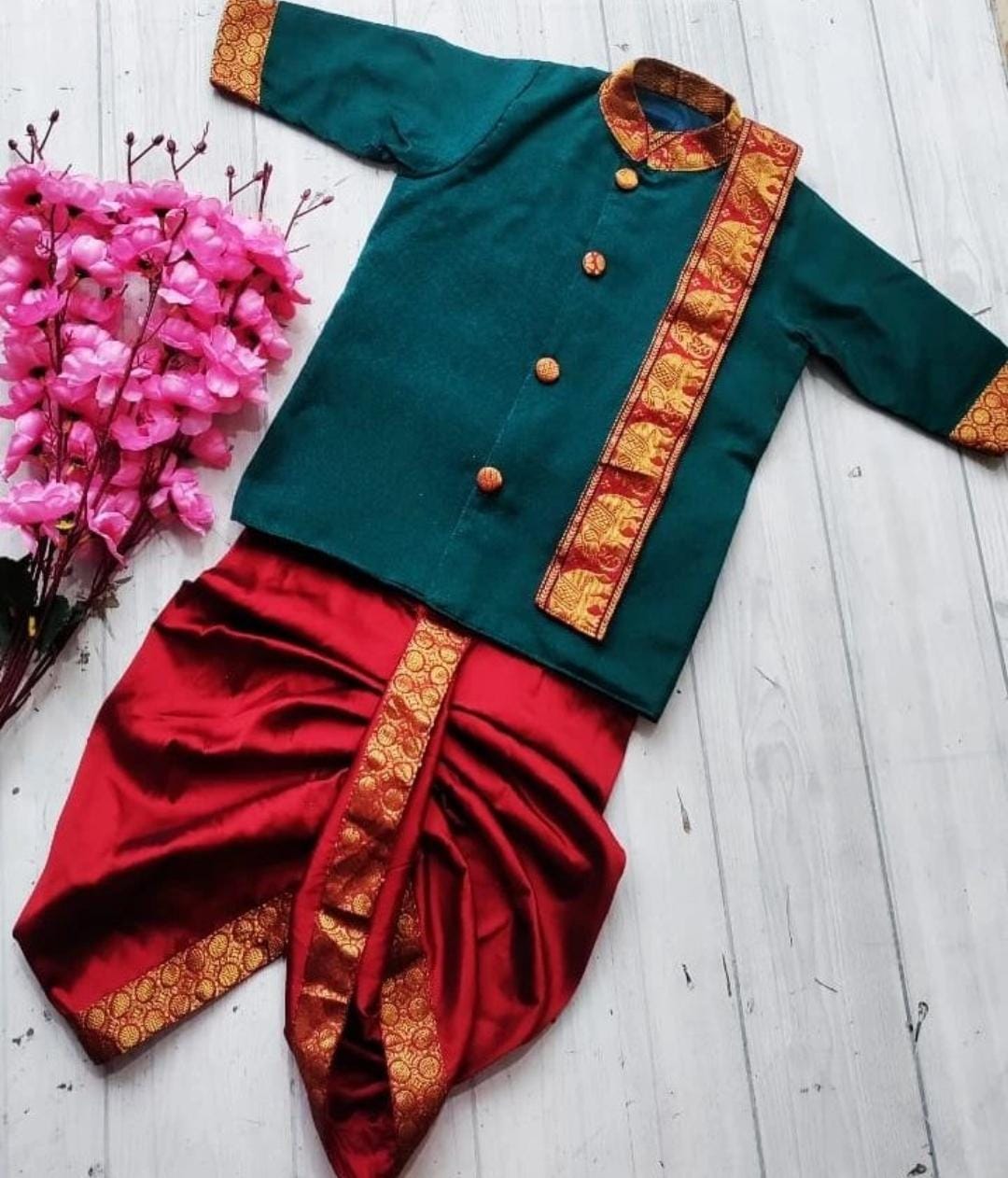 Festiv Narayan-Pet Kids Kurta Pajama