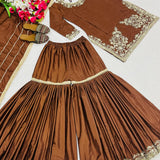 Brown Classic Top Sharara Collection
