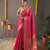 Soft Copper weaving  Saree