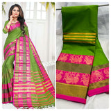 Cotton silk saree