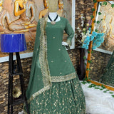 Designer Partywear Top and Lehenga