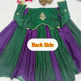 Designer Fendy Silk Anarkali Gown