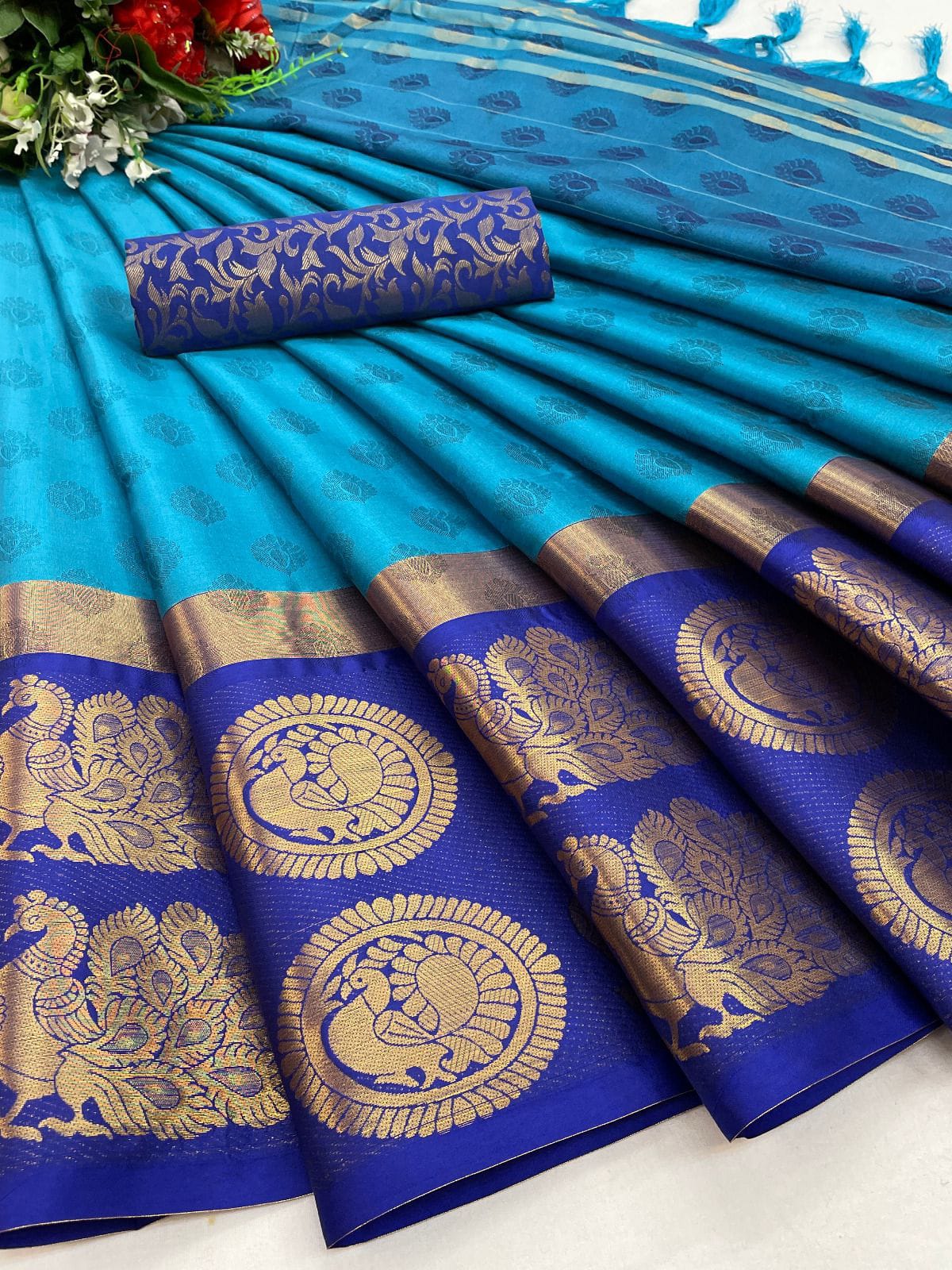 Aura Soft Cotton Silk Saree