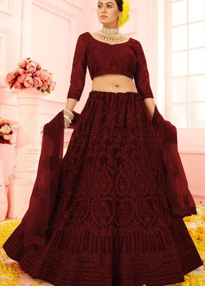 Wedding Net Lehenga Choli