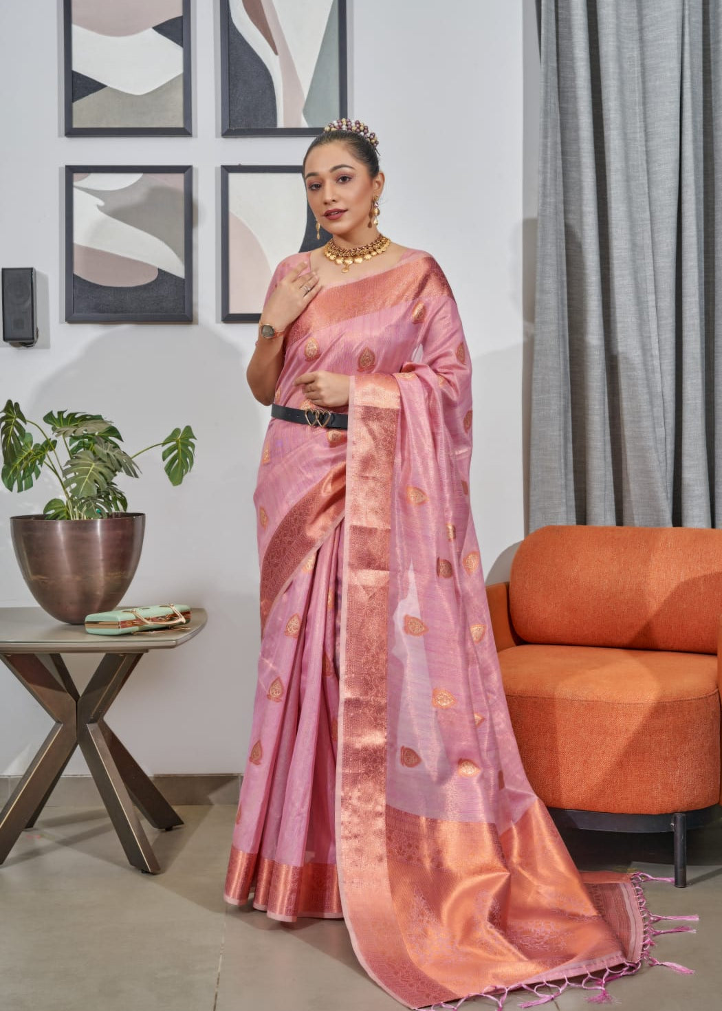 PURE TISSUE SILK SAREE