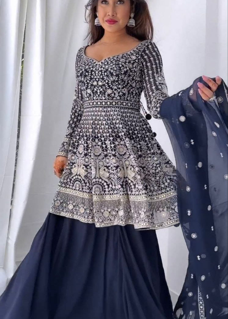 Gorgeous Embroidered Salwar Skirt