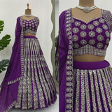 Purple Heavy Boutique Lehenga Choli