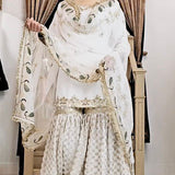 White Elegance Georgette Suit