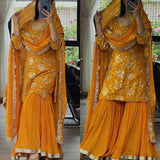 Yellow Embroidered Panjabi Suit