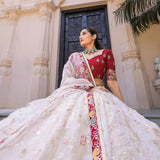 Glam Ethnic Colorfull Orgaza Lehenga