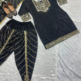 Designer Party Look Dhoti Style Suit