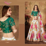 Heavy Premium Flower Print Lehenga