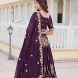 Flaired Georgette Lehenga