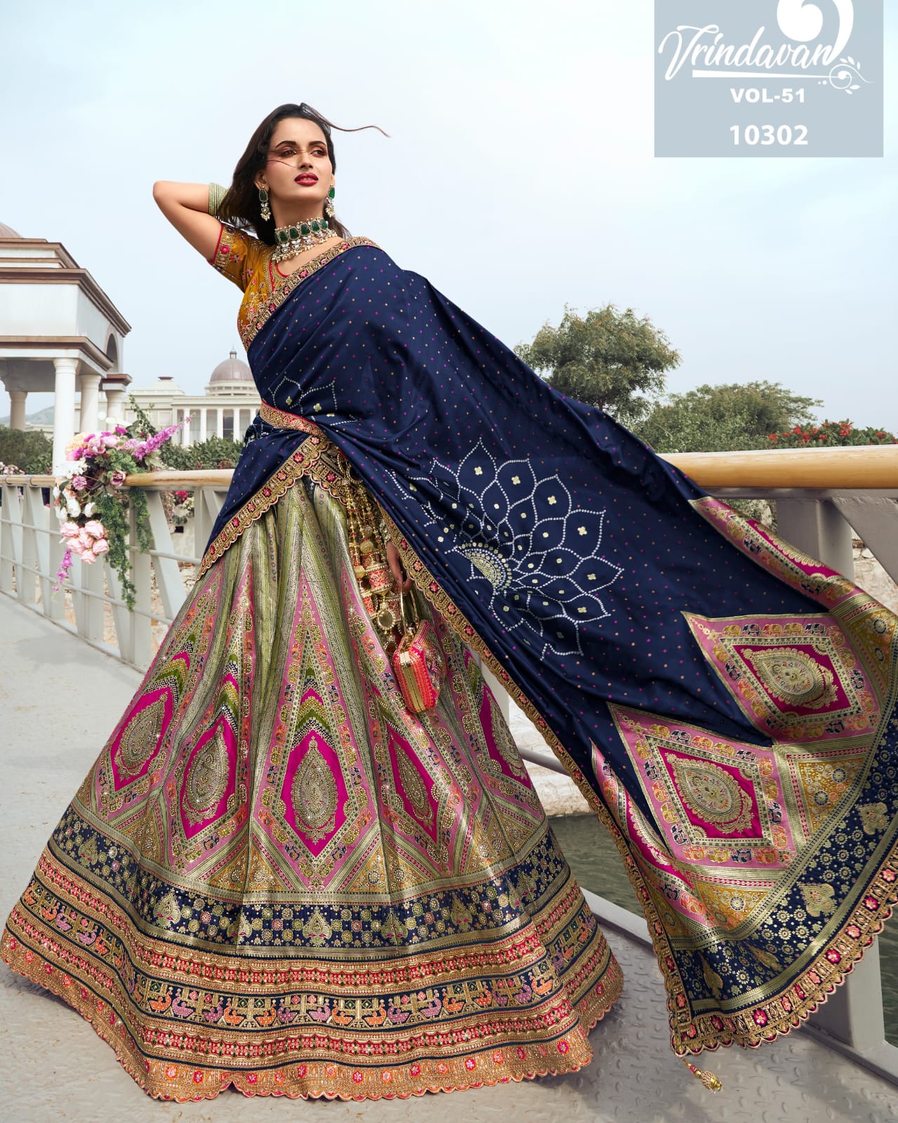 Premium Bridal Wedding Silk Lehenga