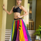 Multycolored Pure Cotton Lehenga Choli