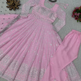 Beautifull Designer Beby Pink Gown