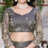 Lustrous Crush Silk Lehenga Choli