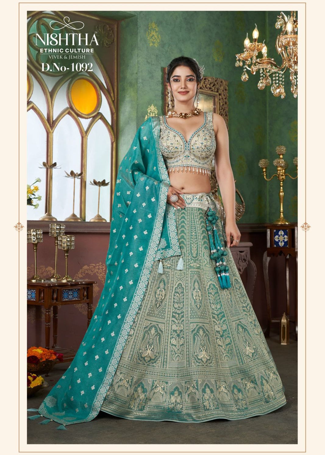 Elegance Bridal Embroidered Lehenga
