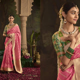 Traditional Bridal Dola Silk Saree