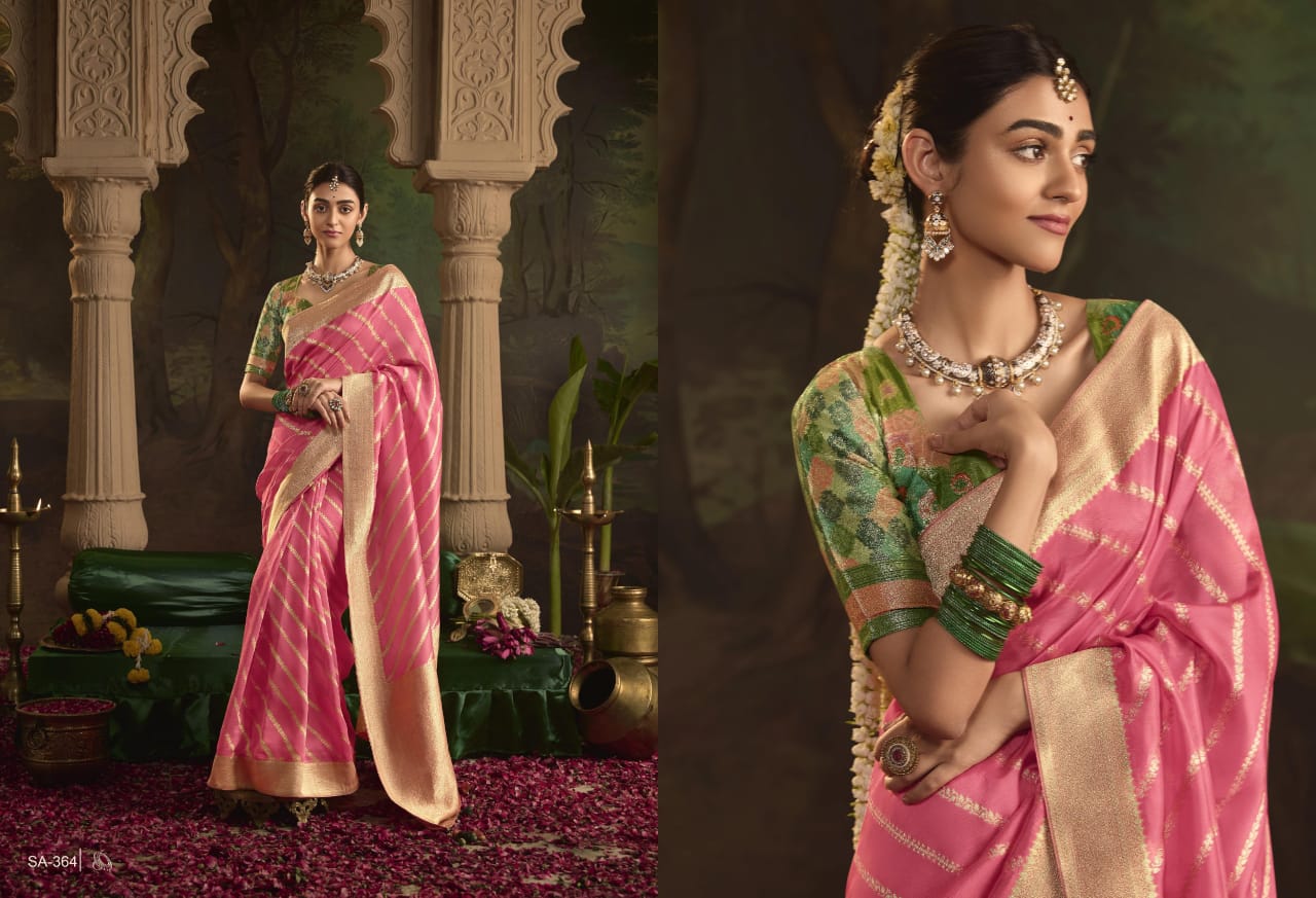 Traditional Bridal Dola Silk Saree