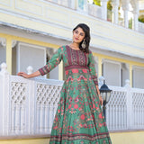 Stuning Dola Silk Anarkali Gown