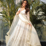 Lightweight White Anarkali Gown