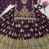 Pure Heavy Chinon Top Lehenga