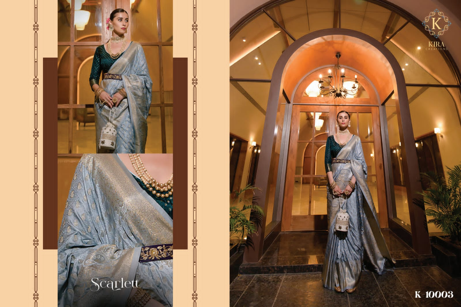 Partywear Premium Viscose Satin Saree