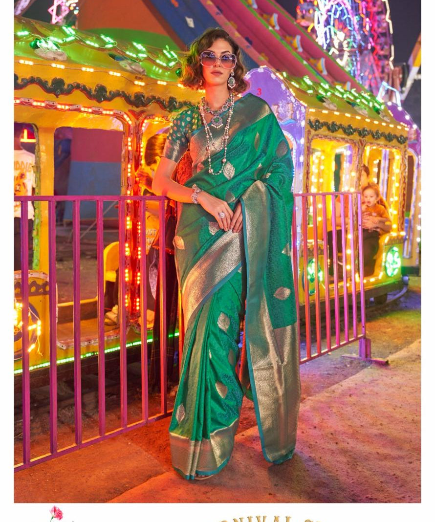 Karnival Handlloom Weaving Silk Saree