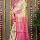 Lichi Silk Zari Woven Saree