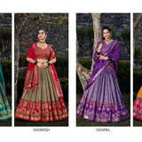 Glamour Tussar Silk Lehenga Choli