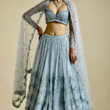 Gorgeous Brighten Net Flair Lehenga